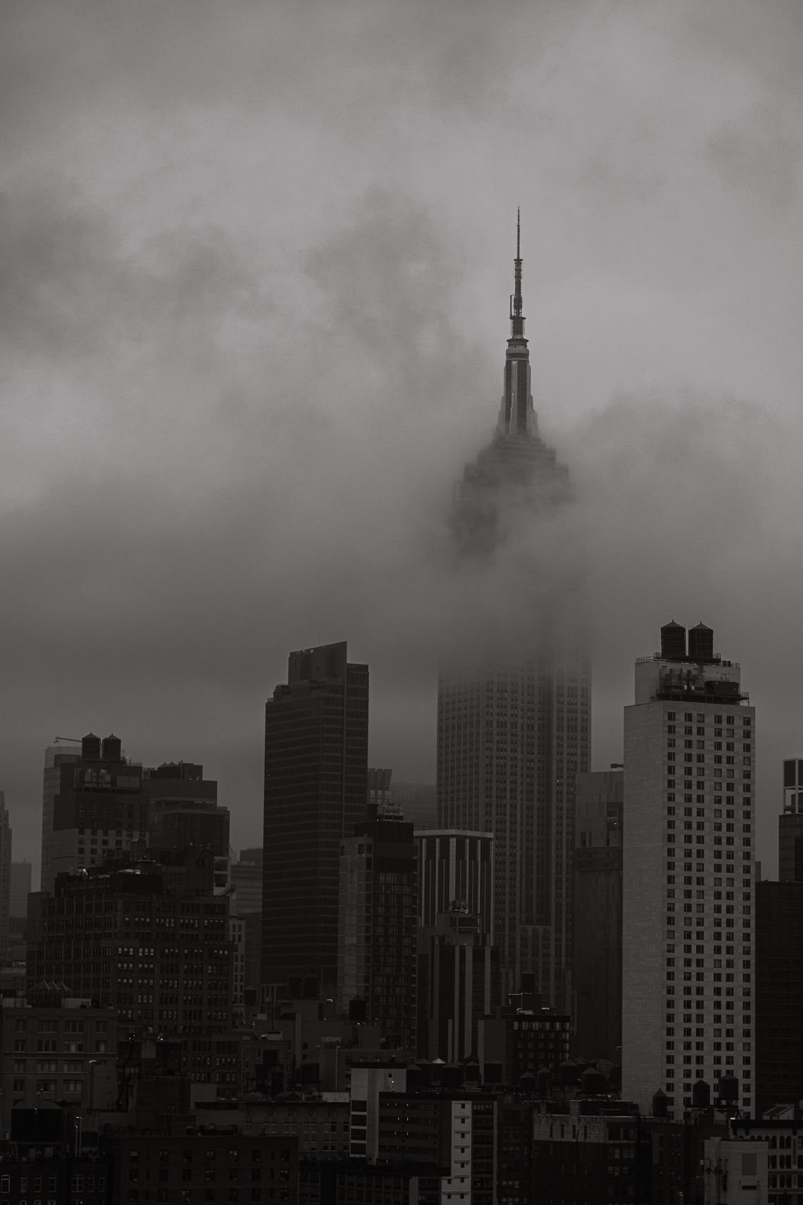 NYC -Cloudy Empire State Building